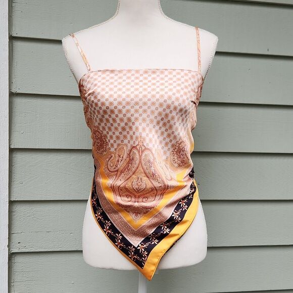 Shein Satin Bandana Top - Picture 1 of 4